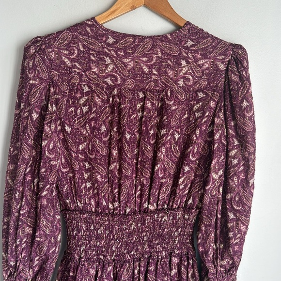 Intermix Lana Printed Smocked Mini Dress 4 - Picture 10 of 15